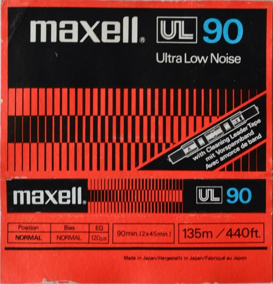 Compact Cassette Maxell UL 90 Type I Normal 1978 Europe