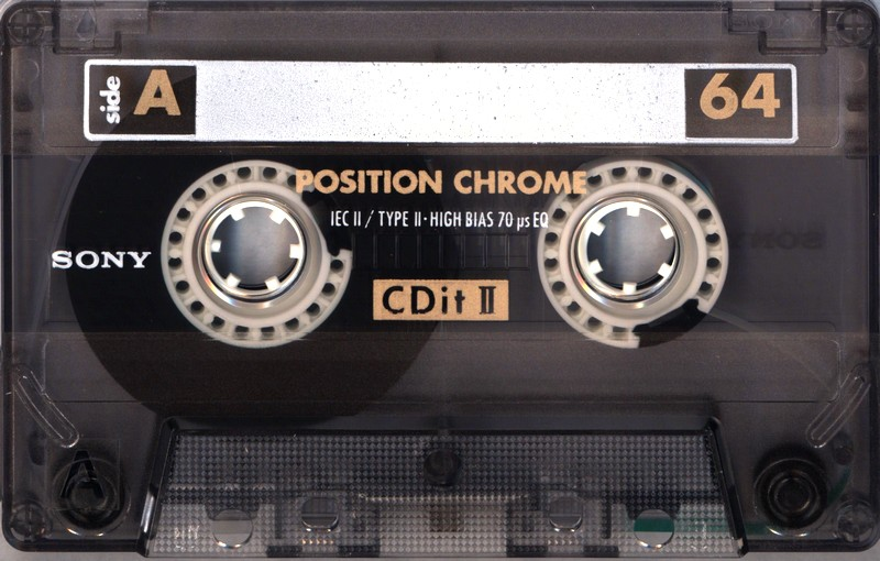 Compact Cassette Sony CDit II 64 Type II Chrome 1992 Europe