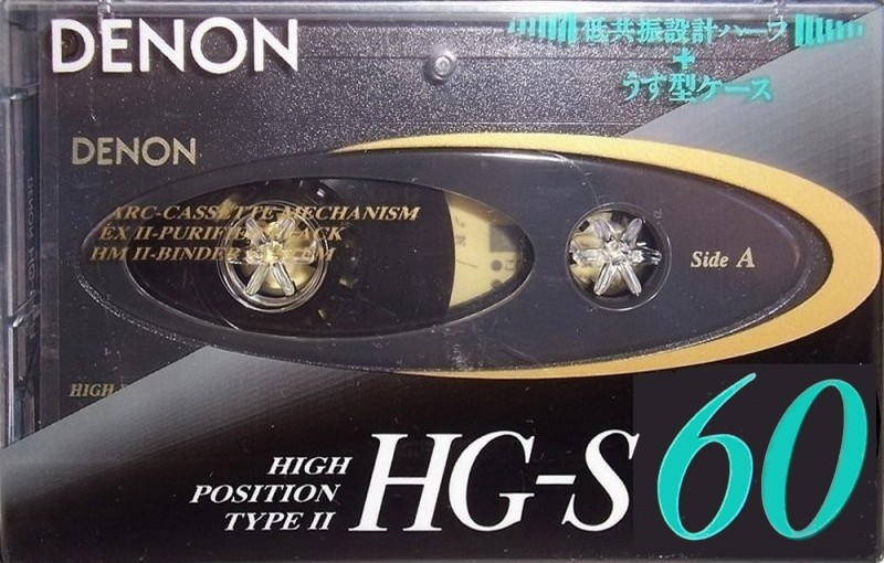 Compact Cassette Denon HG-S 60 "HG-S60R" Type II Chrome 1991 Japan