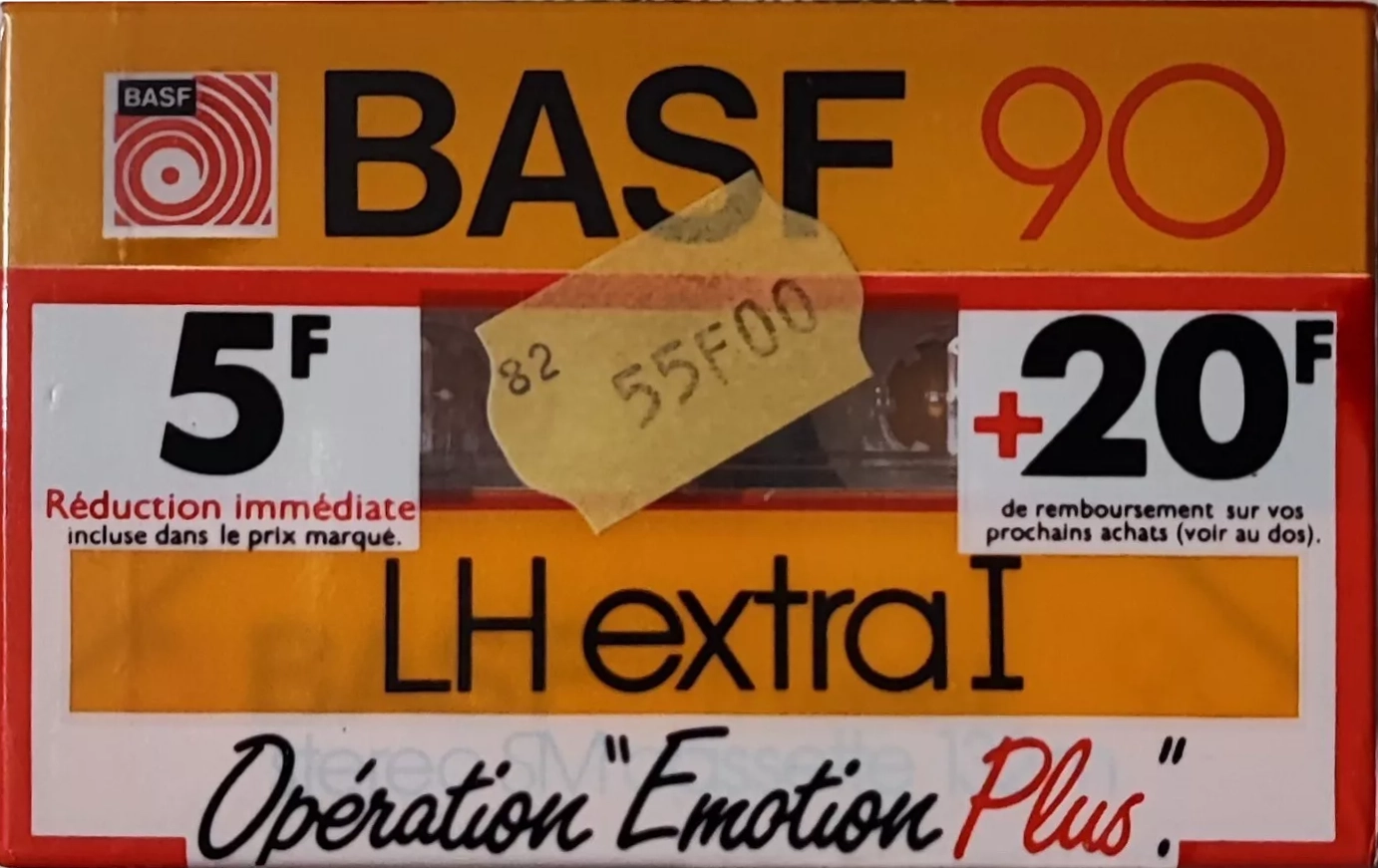 3 pack BASF LH Extra I 90 "Operation "Emotion Plus"" Type I Normal 1982 France