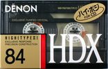 Compact Cassette Denon HD-X 84 "HD-X84P" Type II Chrome 1989 Japan