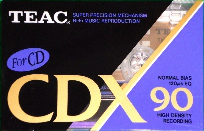 Compact Cassette Teac CDX 90 Type I Normal 1990 Europe