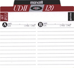 Compact Cassette Maxell UDII / UD2 120 "UDII120(E)" Type II Chrome 1990 Japan