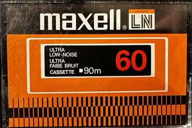 Compact Cassette Maxell LN 60 Type I Normal 1977 Canada