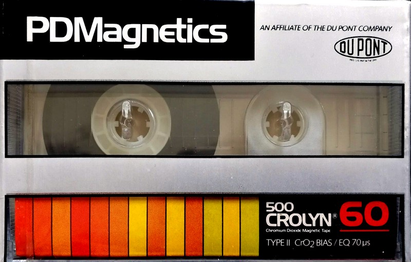 Compact Cassette PDM 500 Crolyn 60 Type II Chrome 1983 Europe