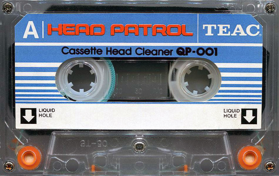 Compact Cassette Teac "Head Patrol QP-001" Cleaning Cassette 1976 Japan