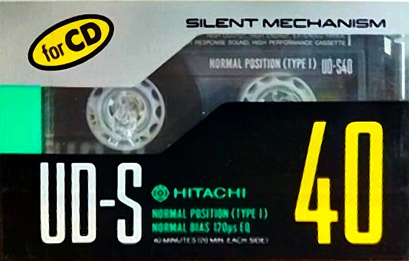 Compact Cassette Hitachi UD-S 40 Type I Normal 1988 Japan