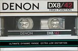 Compact Cassette Denon DX8 42 Type II Chrome 1982 Japan