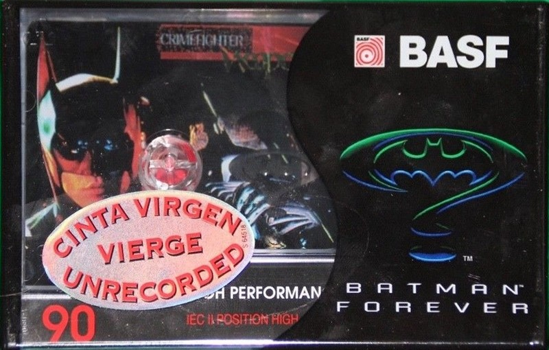 Compact Cassette BASF High Performance II 90 "Batman Forever Edition I" Type II Chrome 1995 Europe