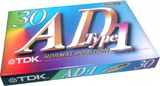 Compact Cassette TDK AD1 30 "AD1-30" Type I Normal 1995 Japan