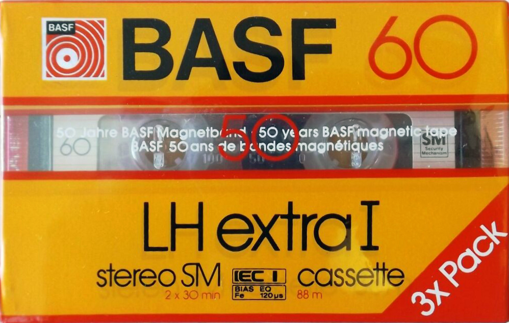3 pack BASF LH Extra I 60 Type I Normal 1985 Europe