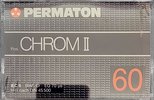 Compact Cassette Permaton Chrom II 60 Type II Chrome Europe