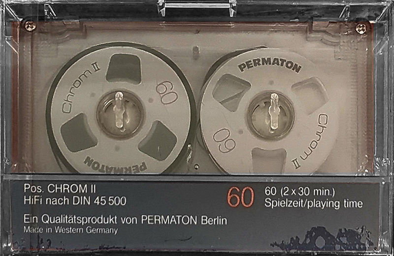 Compact Cassette Permaton Chrom II 60 Type II Chrome Europe