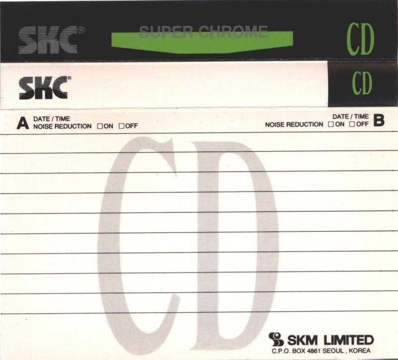 Compact Cassette SKC CD 90 Type II Chrome 1995 Europe