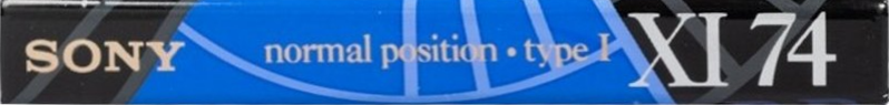 Compact Cassette Sony XI 74 "C-74X1A" Type I Normal 1993 Japan