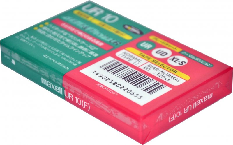 Compact Cassette Maxell UR 10 "UR10(F)" Type I Normal 1992 Japan