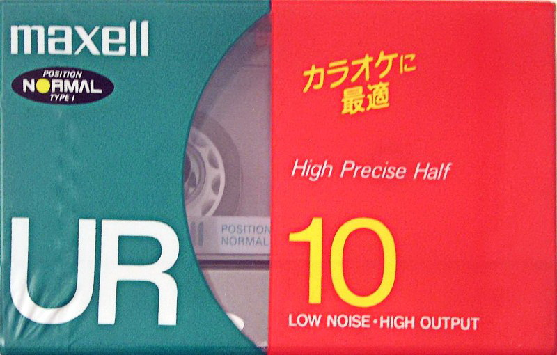 Compact Cassette Maxell UR 10 "UR10(F)" Type I Normal 1992 Japan