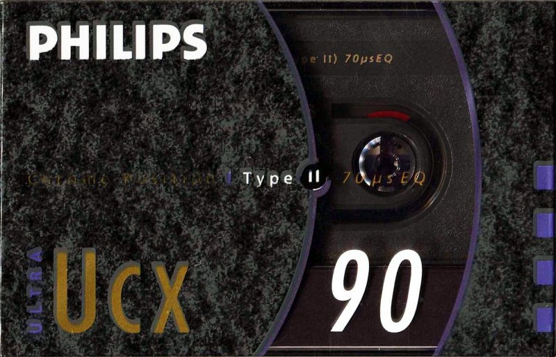 Compact Cassette Philips UCX 90 Type II Chrome 1990 Europe