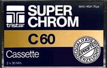 Compact Cassette Tristar 60 "Super Chrom" Type II Chrome 1984 Germany