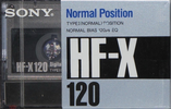 Compact Cassette Sony HF-X 120 Type I Normal 1989 Japan