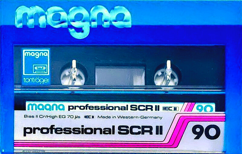Compact Cassette Magna Professional SCR-II 90 Type II Chrome 1987 Europe