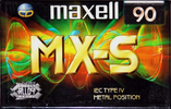 Compact Cassette Maxell MX-S 90 Type IV Metal 1998 Europe