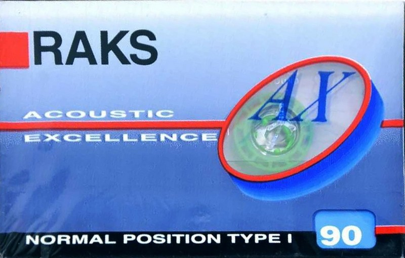 Compact Cassette RAKS AX 90 Type I Normal 1993 Europe