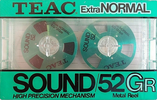 Compact Cassette Teac SOUND 46X 52 "SOUND 52GR" Type I Normal 1984 Japan