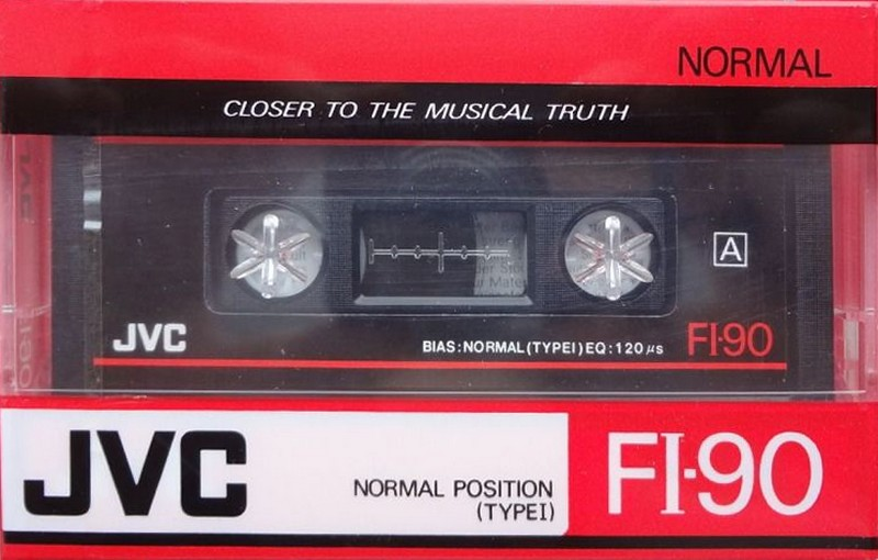Compact Cassette JVC FI 90 "F1-90S" Type I Normal 1988 North America