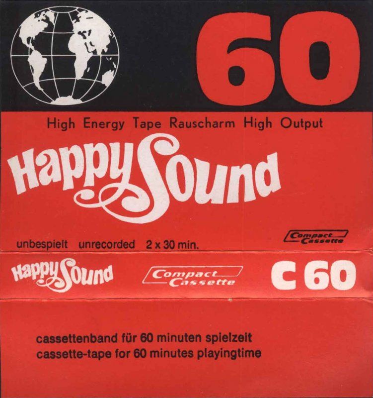 Compact Cassette Happy Sound 60 Type I Normal 1977 Germany