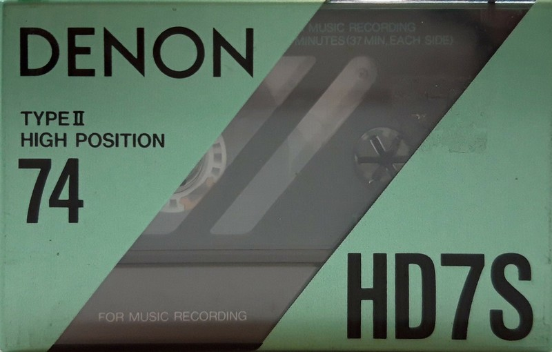 Compact Cassette Denon HD7S 74 Type II Chrome 1990 Europe