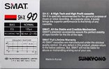 Compact Cassette Smat SH X 90 Type I Normal 1988 Near East