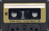 Compact Cassette DAK MLX2 90 Type II Chrome 1981 USA