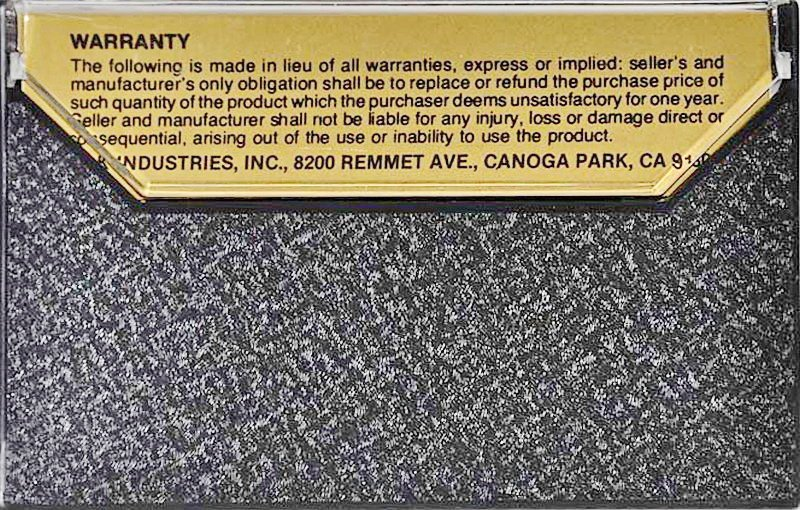 Compact Cassette DAK MLX2 90 Type II Chrome 1981 USA