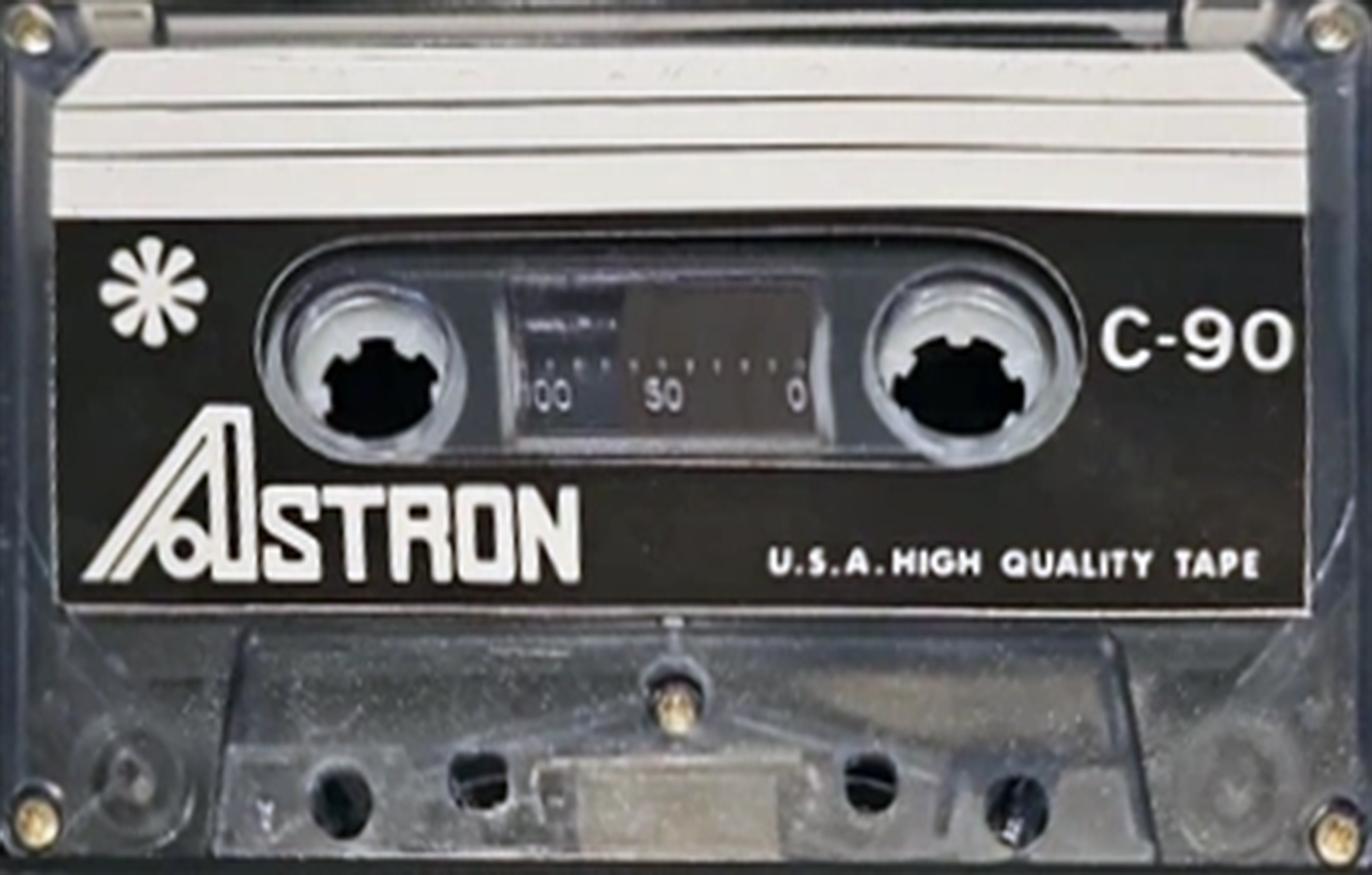 Compact Cassette Astron 90 "transparent" Type I Normal 1976 USA