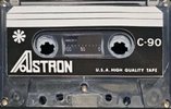 Compact Cassette Astron 90 "transparent" Type I Normal 1976 USA