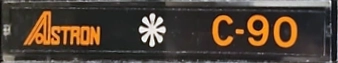 Compact Cassette Astron 90 "transparent" Type I Normal 1976 USA