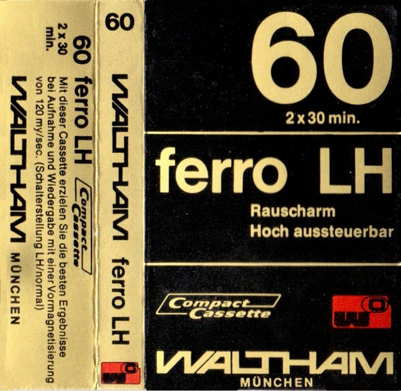 Compact Cassette Waltham 60 "LH" Type I Normal 1979 Germany