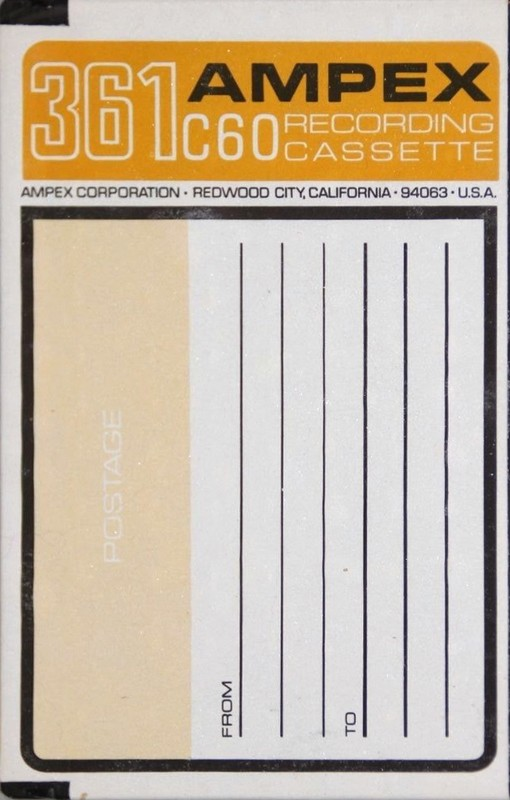 Compact Cassette Ampex 361 60 Type I Normal 1969 USA