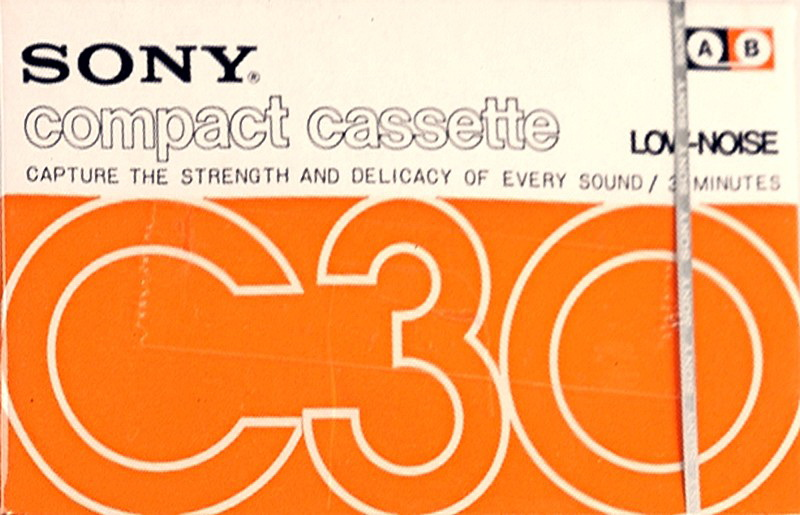 Compact Cassette Sony 30 Type I Normal 1973 Japan