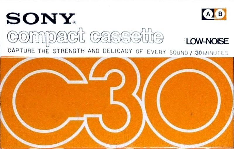 Compact Cassette Sony 30 Type I Normal 1973 Japan