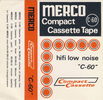 Compact Cassette Merco 60 Type I Normal