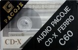 Compact Cassette Pacoje CD-X Ferro 60 Type I Normal 1987 Europe