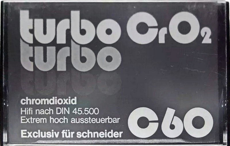 Compact Cassette Schneider Turbo 60 Type II Chrome 1981 Germany