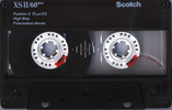 Compact Cassette Scotch XS II 60 Type II Chrome 1990 Worldwide