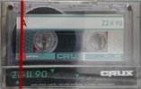 Compact Cassette CRUX ZZ 90 "HQ series" Type II Chrome 2023 Worldwide