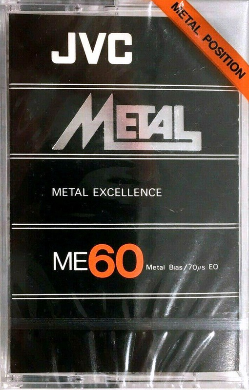 Compact Cassette JVC Metal / ME 60 "ME60" Type IV Metal 1981 USA