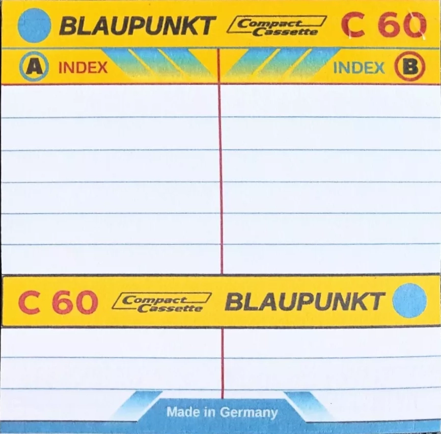 Compact Cassette Blaupunkt 60 "wight" Type I Normal 1979 Europe