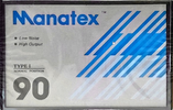 Compact Cassette Manatex 90 Type I Normal 1980 Hong Kong