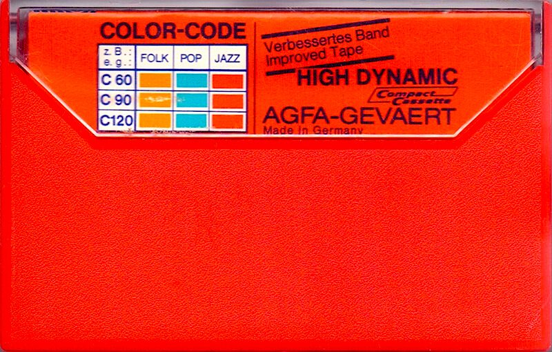 Compact Cassette AGFA SUPER COLOR 120 Type I Normal 1975 Europe